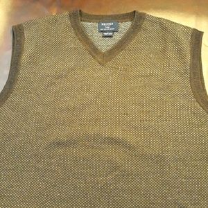 Men's Brown Wool Brooks Brothers Vest